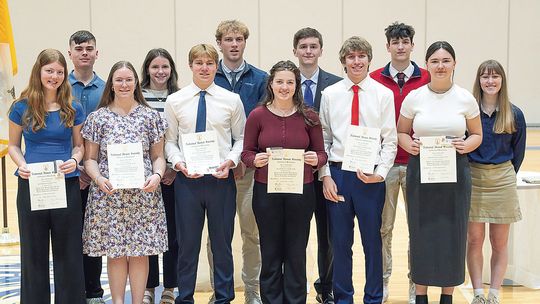 2026 St. Mary School National Honor Society members