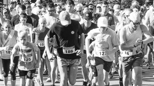 Hundreds of runners gathered for the Northport Run for Cancer last year. This will be the 45th edition of the local race. Enterprise photo by Brian Freiberger