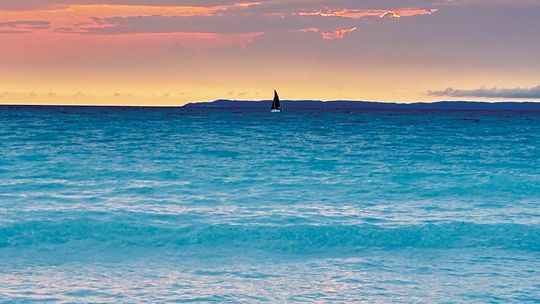 A pastel palette painted this sunset from Christmas Tree beach this week
