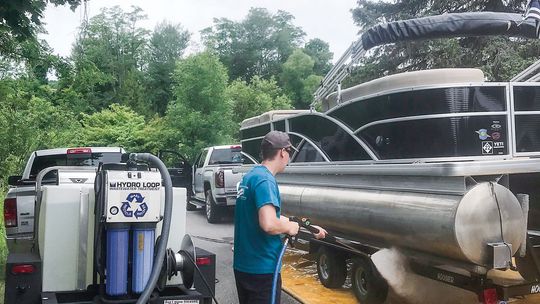 The Bingham boat launch is one of four washing stations put in place on Lake Leelanau. Courtesy photo