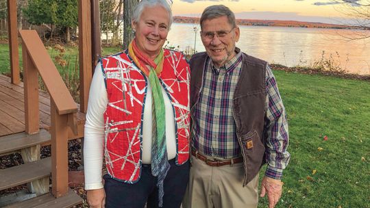 Bruce and Janine Lehmann have enjoyed a lifetime spent along the shores of Lake Leelanau. Enterprise photo by Alan Campbell