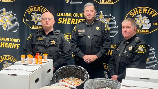 April 26 was National Drug Takeback Day, and the Leelanau County Sheriff’s Office marked the occasion with an event in collaboration with Catholic Human Services, Up North Prevention, and the Leelanau County Substance Misuse Prevention Coalition. Here, sheriff’s office personnel pose with...