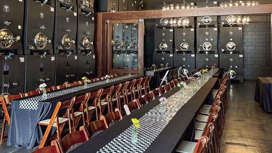 Beneath Good Harbor Vineyards, a cellar built for every season
