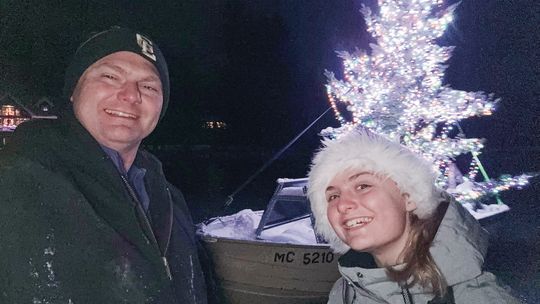 Christmas tree boat tradition continues