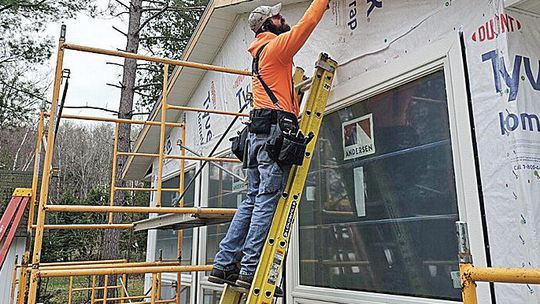 Nathan Lanham stay busy throughout the summer and fall working on projects for Lanham Construction. Mike Lanah and Nathan complete the father-son construction duo. Courtesy photo