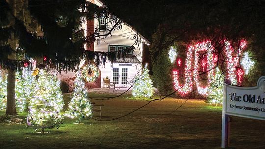 Cool, dry weather has been favorable for taking in holiday lights throughout the county. This photo was taken Monday night at the Old Art Building in Leland. Enterprise photo by Amy Hubbell