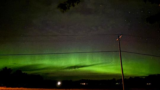 The Northern Lights were on dazzling display last Thursday evening throughout much of the state including northern lower Michigan. Enterprise photo by Meakalia Previch-Liu