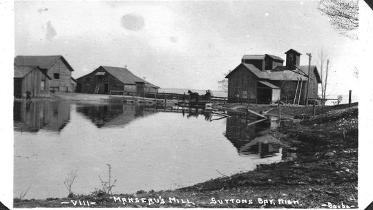 The Belanger (formerly Manseau) Mill was established in 1856. Photo courtesy of the Leelanau Historical Museum