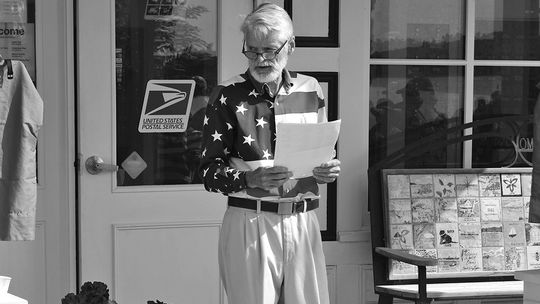 Rink Smith of Omena is one of nine Leelanau residents who will read the Declaration of Independence at post offices July 4 at 10 a.m. Enterprise file photo