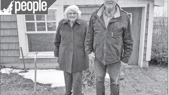 Enterprise photo by Zachary Marano Northport native Bobbie (Dame) Ditzler returned to the village with husband, Frank, after living in Pennsylvania, Iowa, and Oregon.