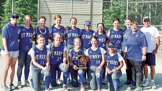 Lake Leelanau St. Mary softball continued its winning tradition by winning a fourth district championship in four years. Courtesy photo