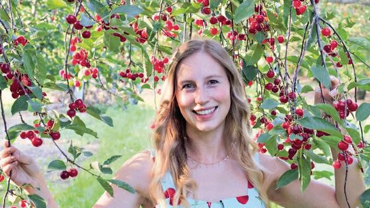 Erin Eckerle of Suttons Bay is cherry-hopeful she will be named the National Cherry Festival queen next week. Courtesy photo