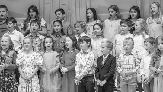 Elementary students share the joy of music
