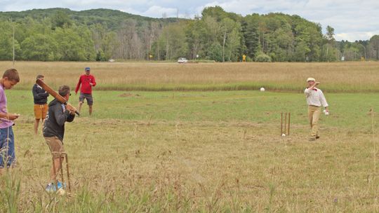 It wasn’t all work for farmers. Cricket, was played in rural areas as well. Enterprise photos by Brian Frieberger