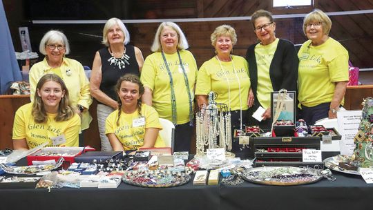 The “jewelry committee” of the Glen Lake Woman’s Club is seeking donations of jewelry for its Art Fair in July. Photo courtesy of Grace Johnson