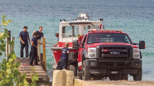 Glen Lake Fire Department personnel