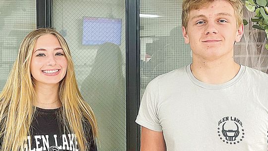 Glen Lake junior homecoming representative Faith Herman (left) and Jacob Peplinski (right). Courtesy photo