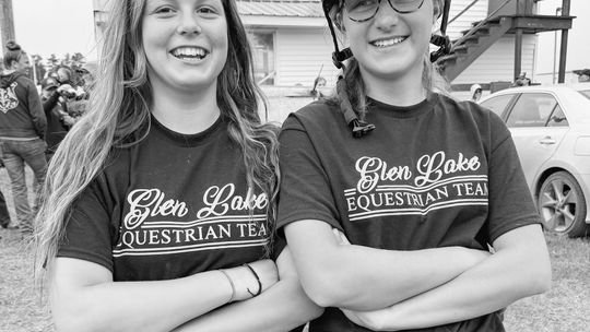 Glen Lake middle schoolers Hailey Braden and Ella Frixen