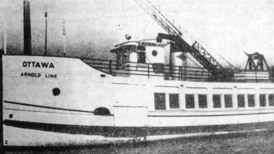 Frank Sears purchased the passenger boat Ottawa from the Arnold Transit Company of Mackinaw City in 1959. Courtesy photo