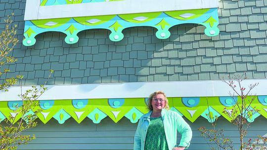 Hadley Dickinson, pictured here, was named as Northport Art Association’s (NAA) first Executive Director in April. Enterprise photo by Meakalia Previch-Liu