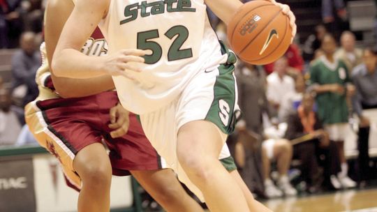 Liz (Shimek) Moeggenberg was picked 18th in the 2006 WNBA draft after a successful college career at Michigan State. Enterprise file photo