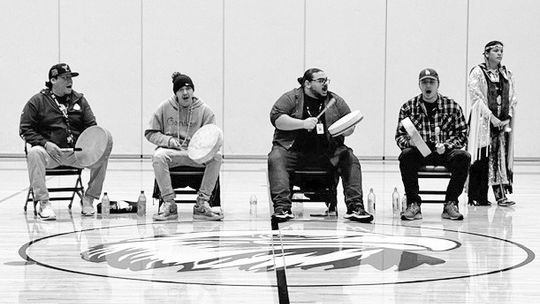 A drum circle from the Grand Traverse Band of Ottawa and Chippewa Indians provided a beat for dancers. Courtesy photos