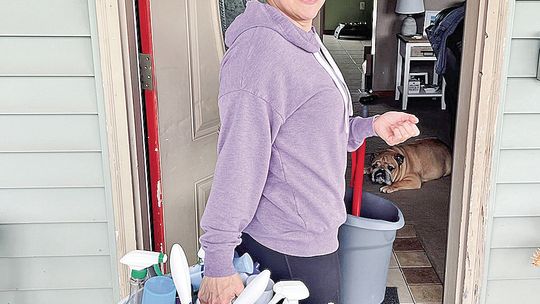 Audrey Roman comes to her clients home with her tools of the trade. Courtesy photo