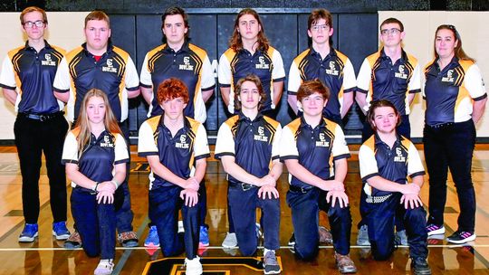 The Glen Lake bowling team finished up its season over the weekend during the team and individual regionals on Friday and Saturday. From left to right: back row Tristan Witkowski, Calvin Houghton, Reilly Kinnee, Tanner Crick, Derian Bootz, Alex MacLelian, coach Rhojo Crick. (Front Row) Ann...