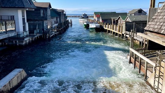 The Leland Dam Authority approved setting the summer lake level for Lake Leelanau at 589.21 feet last Wednesday.  Enterprise photo by Meakalia Previch-Liu