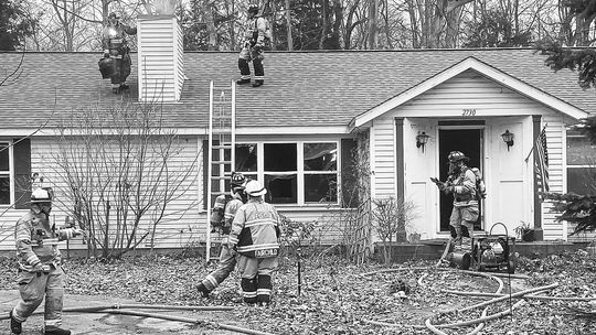 Leland Township Fire and Rescue was able to minimize fire damage to a home on North Lake Leelanau Drive Monday