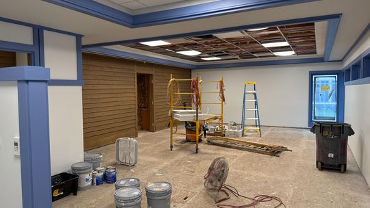 Leland township library nears renovation completion