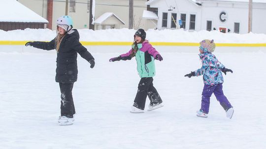 Local skaters of the Billias and Fox families