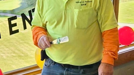 Longtime DPW worker Dave Tompkins celebrates retirement