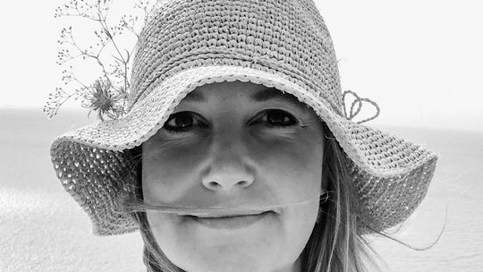 April Mclaren enjoy a hike on the Leelanau Peninsula. She is a woman of many skills with a specialty in textile design and pottery. Courtesy photo