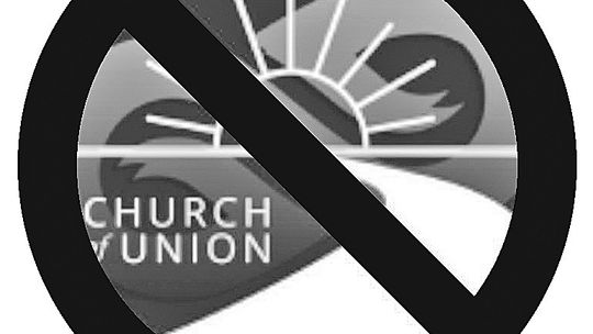 The Twin Flames Universe “Church of Union” logo, pictured with a line going straight through it, is used as the profile picture for the “Michiganders Against the Twin Flames Church of Union” Facebook page. The purpose of the online page is to invite members of the community to work togethe...