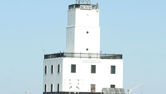 The North Manitou Shoal Lighthouse otherwise known as “The Crib” located in the Manitou Passage celebrates its 91st birthday on September, 9 2024. Enterprise photo by Brian Freiberger