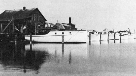 Fishing fleet at Northport circa 1941. Courtesy photo