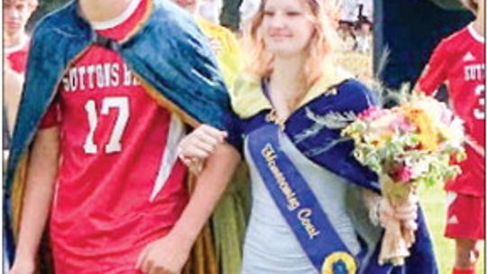 Northport Homecoming royalty Conner Sahs (left) and Katie Frank (right) were name king and queen at a soccer game in Northport last Saturday, Sept. 21. Courtesy photo