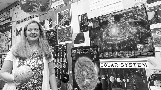 Karen Trolenberg, Northport Public School elementary STEM lab facilitator, is pictured in the district’s STEM lab classroom, which also serves as the meeting place for the science club. The room is stocked with STEMrelated activities and resources for elementary teachers in the school to u...