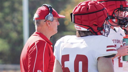 Suttons Bay football coach Stan Pasch started his football career over 50 years ago in Beal City. Throughout the years he has anchored down in northern Michigan coaching at TC St. Francis and Suttons Bay since 1980. Photo courtesy of Cynthia Opie