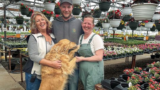The VanThommes have been operating in Bingham Township for 35 years. Pictured, from left, are matriarch Tina VanThomme; her son, Tristan; and daughter-in-law, Crystal. Enterprise photos by Amy Hubbell