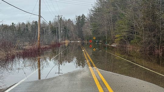 RAIN DRENCHES PENINSULA