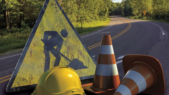 A portion of M-22 in Leelanau County. Digital illustration by Mike Anderson.