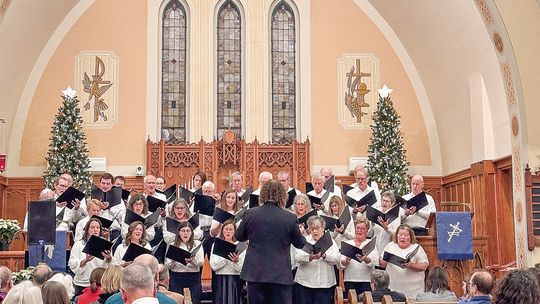 The sanctuary of Immanuel Lutheran Church in Leland was the site of one of three performances by the Leelanau Community Choir Saturday and Sunday.