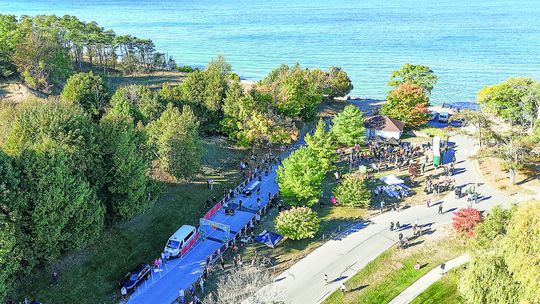 Nearly 1,000 runners arrived in Empire Saturday to participate in the Sleeping Bear Marathon. Photo courtesy of Peter Blitza