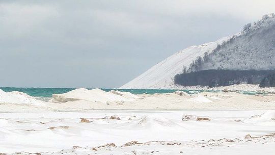 Snow beautifully draped Empire over the weekend