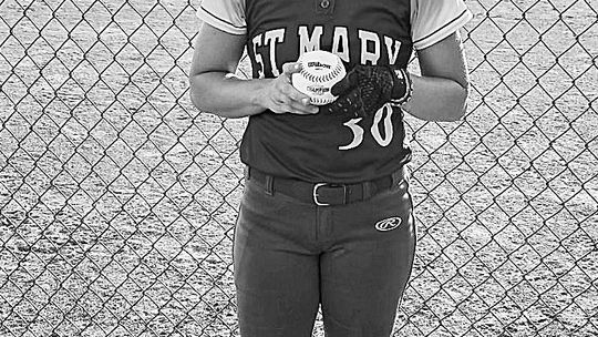 Lake Leelanau St. Mary junior Cathryn Mikowski hit her second home run of the season in a 9-5 win over Benzie last week. Courtesy photo