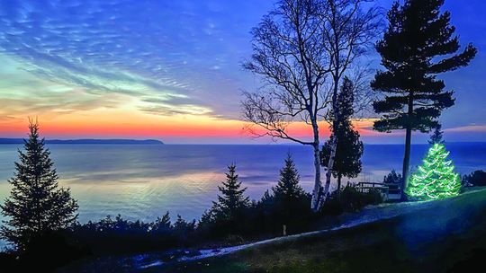 Sue Trumbull of Leland marked the winter solstice with this photo taken Thursday along Lake Michigan. Courtesy photo