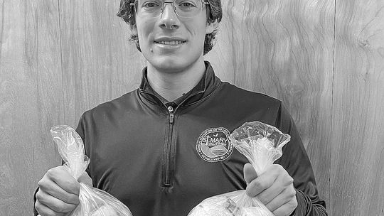 St. Mary School Business Professionals of America (BPA) students made approximately 1,000 submarine sandwiches last Thursday sold to support the school’s middle school and high school Business Professionals of America program. Senior James Licht is shown delivering sandwiches to hungry sta...