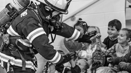 St. Mary School Elementary students received a special visit from the Leland Township Fire Department